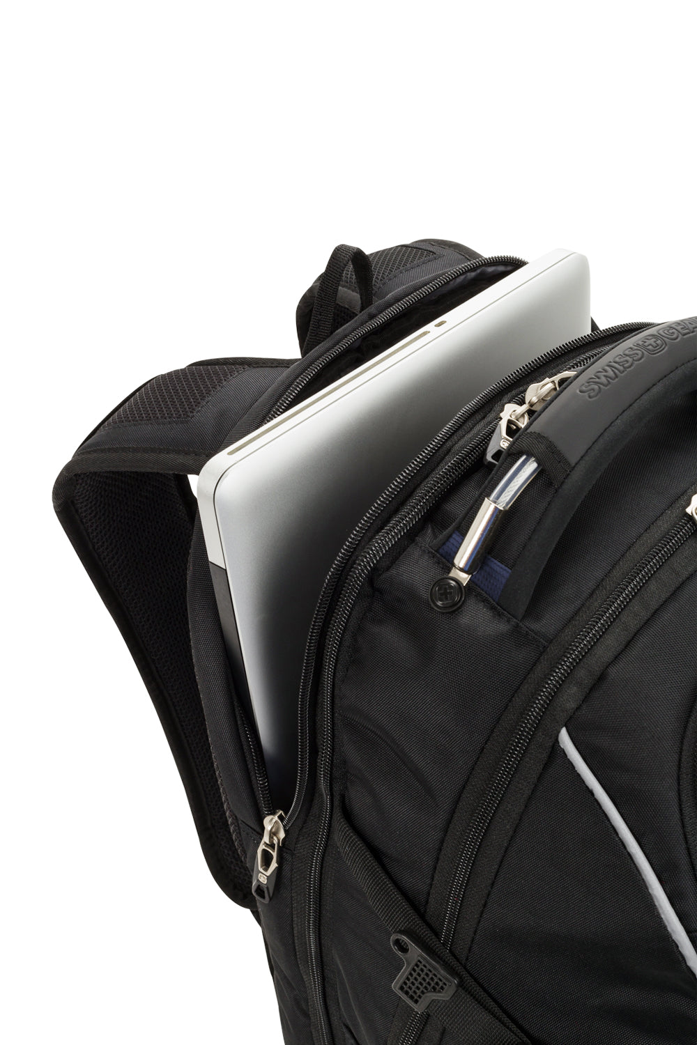 SWISSGEAR - 6752 ScanSmart Laptop Backpack - Black Navy - 10