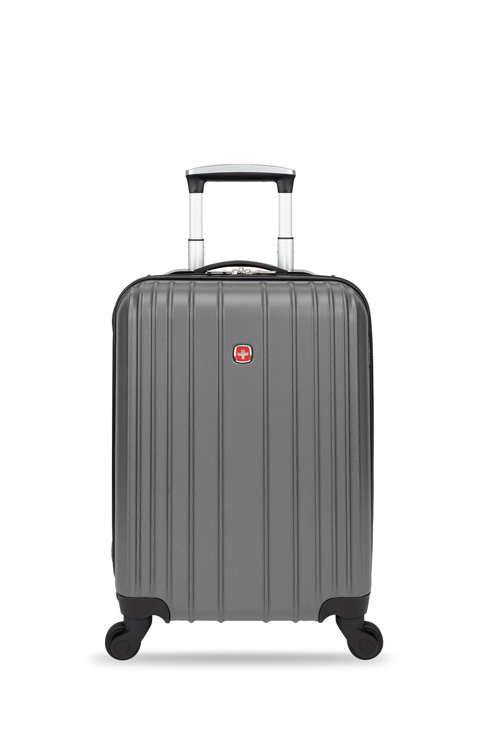 SWISSGEAR - Sion Collection Carry-On Hardside Luggage with 2 Packing Cubes - Dark Silver - 03