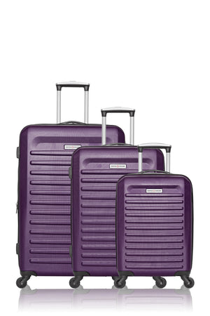 SWISSGEAR - Intercontinental Collection Hardside Luggage 3 Piece Set - Dark Purple - 01 #color_dark-purple
