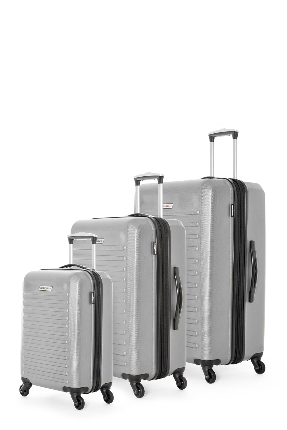 SWISSGEAR - Intercontinental Collection Hardside Luggage 3 Piece Set - Silver - 02
