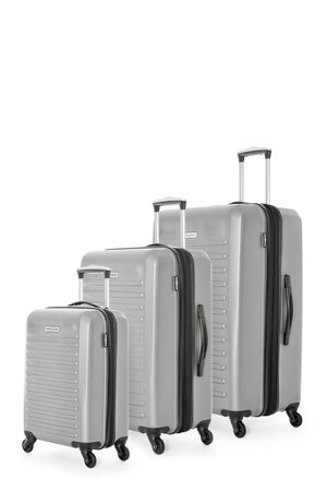 SWISSGEAR - Intercontinental Collection Hardside Luggage 3 Piece Set - Silver - 02 #color_silver