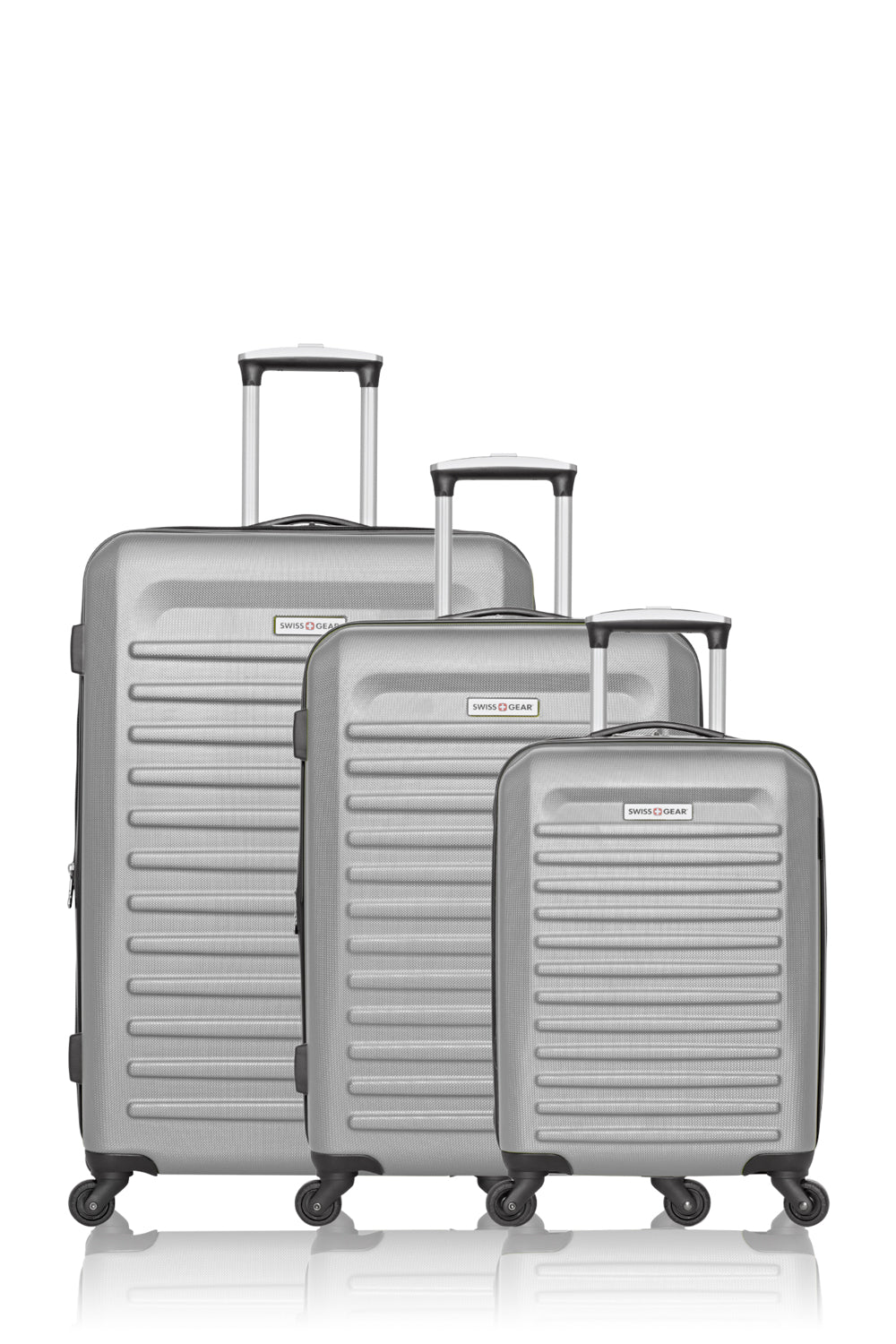 SWISSGEAR - Intercontinental Collection Hardside Luggage 3 Piece Set - Silver - 01