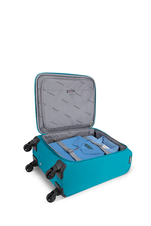 Swissgear Marumo Collection Carry-on Upright Luggage - Interior tie-down straps 