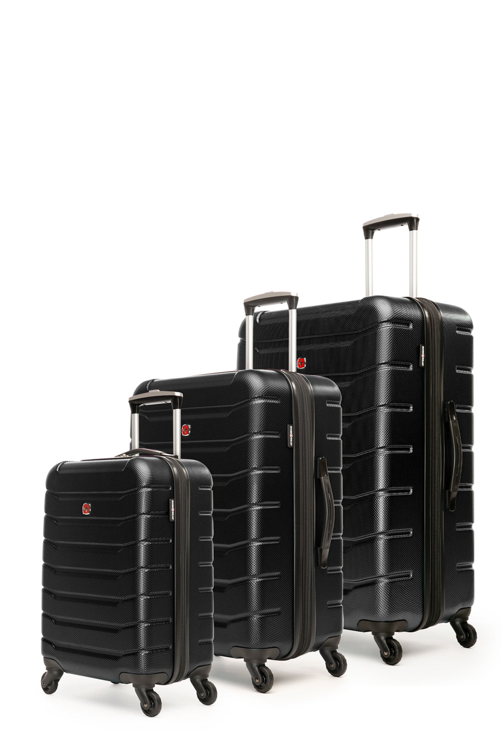 SWISSGEAR - Vaiana Collection Hardside Luggage 3 Piece Set - Black - 02