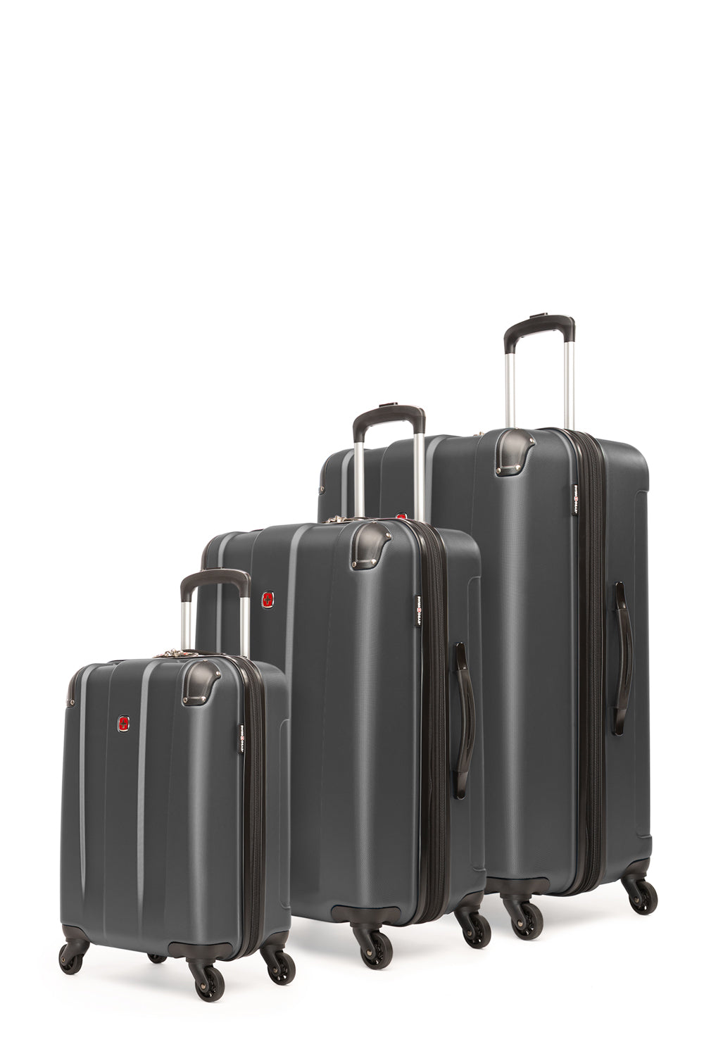 SWISSGEAR - Protector Collection Hardside Luggage 3 Piece Set - Charcoal - 02