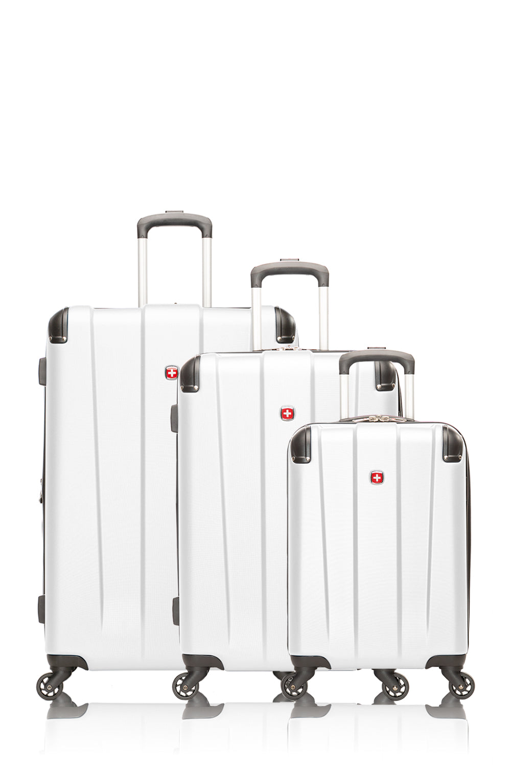 SWISSGEAR - Protector Collection Hardside Luggage 3 Piece Set - White - 01