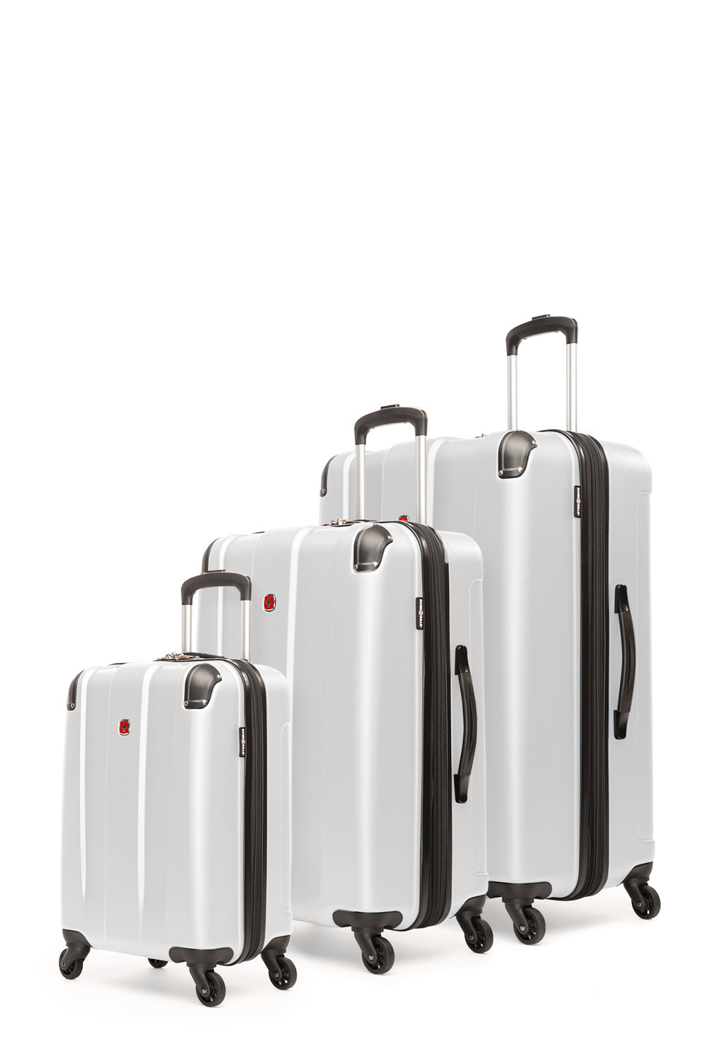 SWISSGEAR - Protector Collection Hardside Luggage 3 Piece Set - White - 02