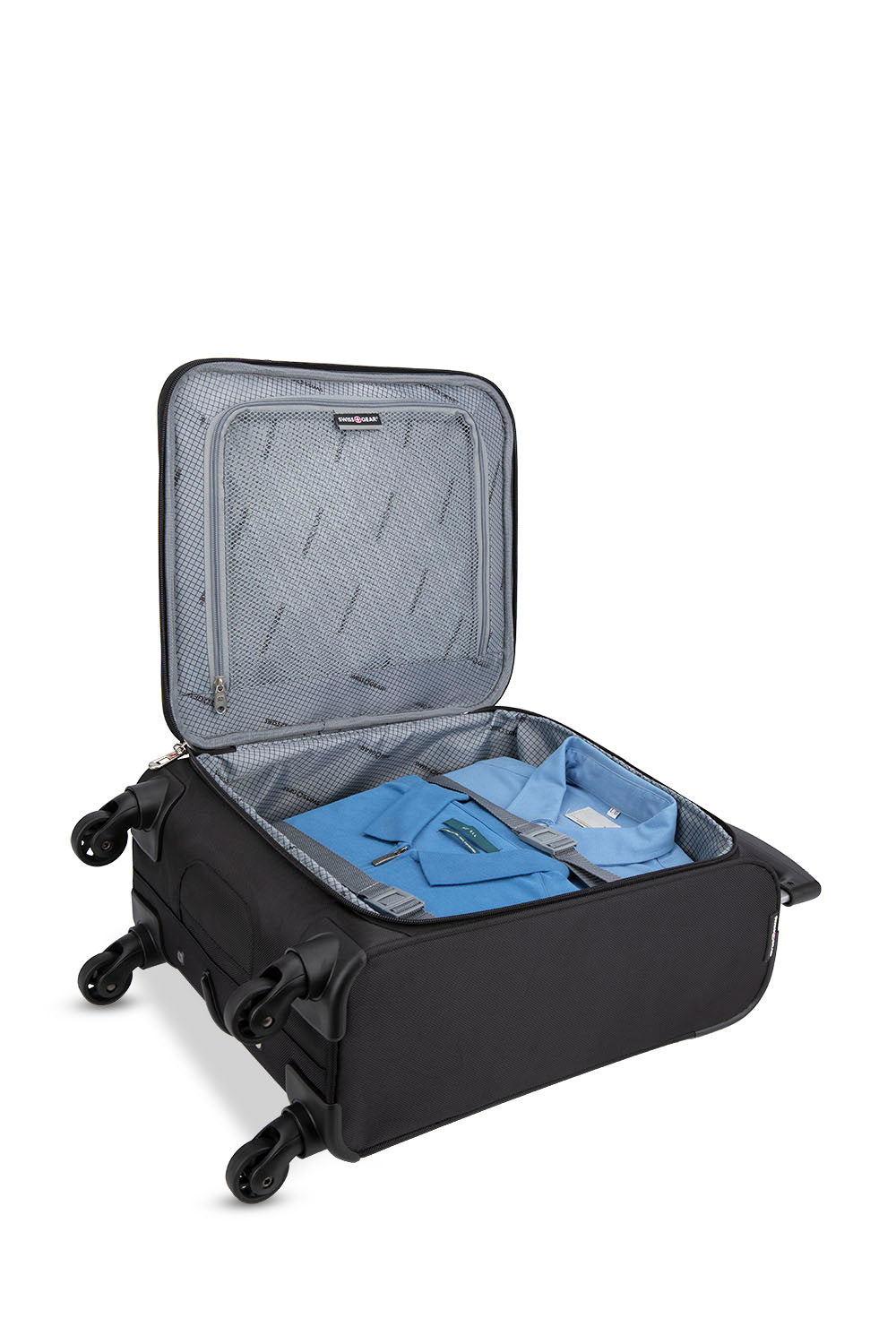 SWISSGEAR - Elite Collection Carry-on Upright Luggage - Black - 07