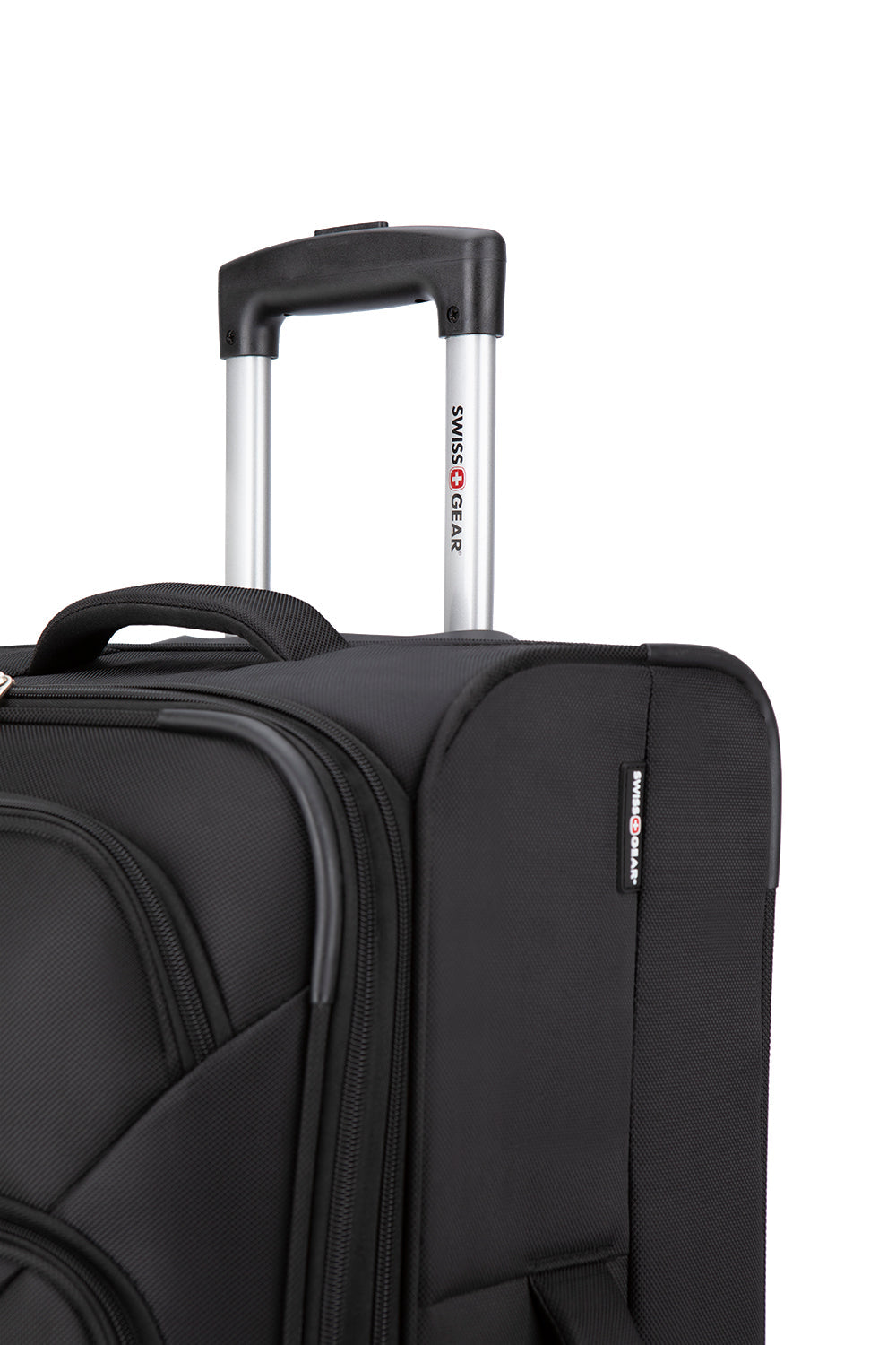 SWISSGEAR - Elite Collection 3 Piece Expandable Upright Luggage Set - Black - 06