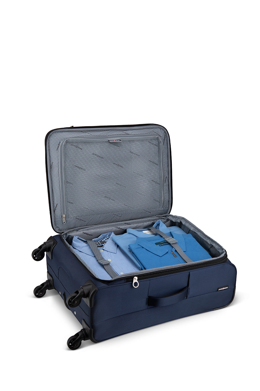 SWISSGEAR - Castelle Lite Collection 3 Piece Expandable Upright Luggage Set - Navy - 03
