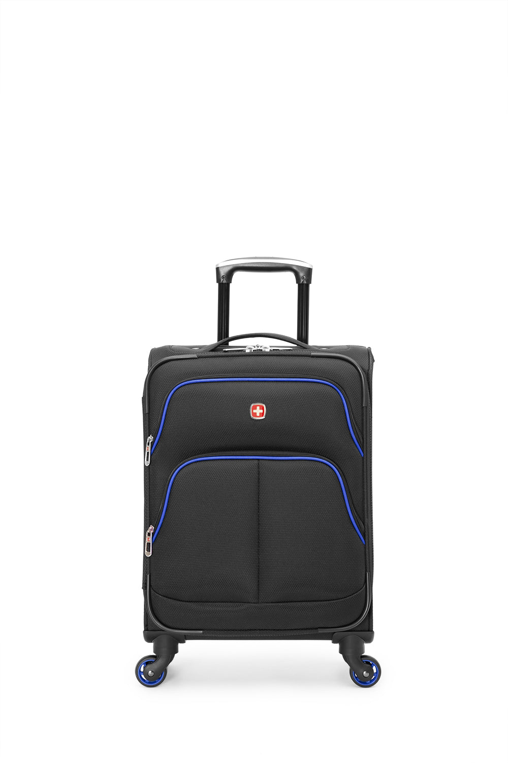 SWISSGEAR - Empire Collection Carry-On Upright Luggage - Black Blue - 04