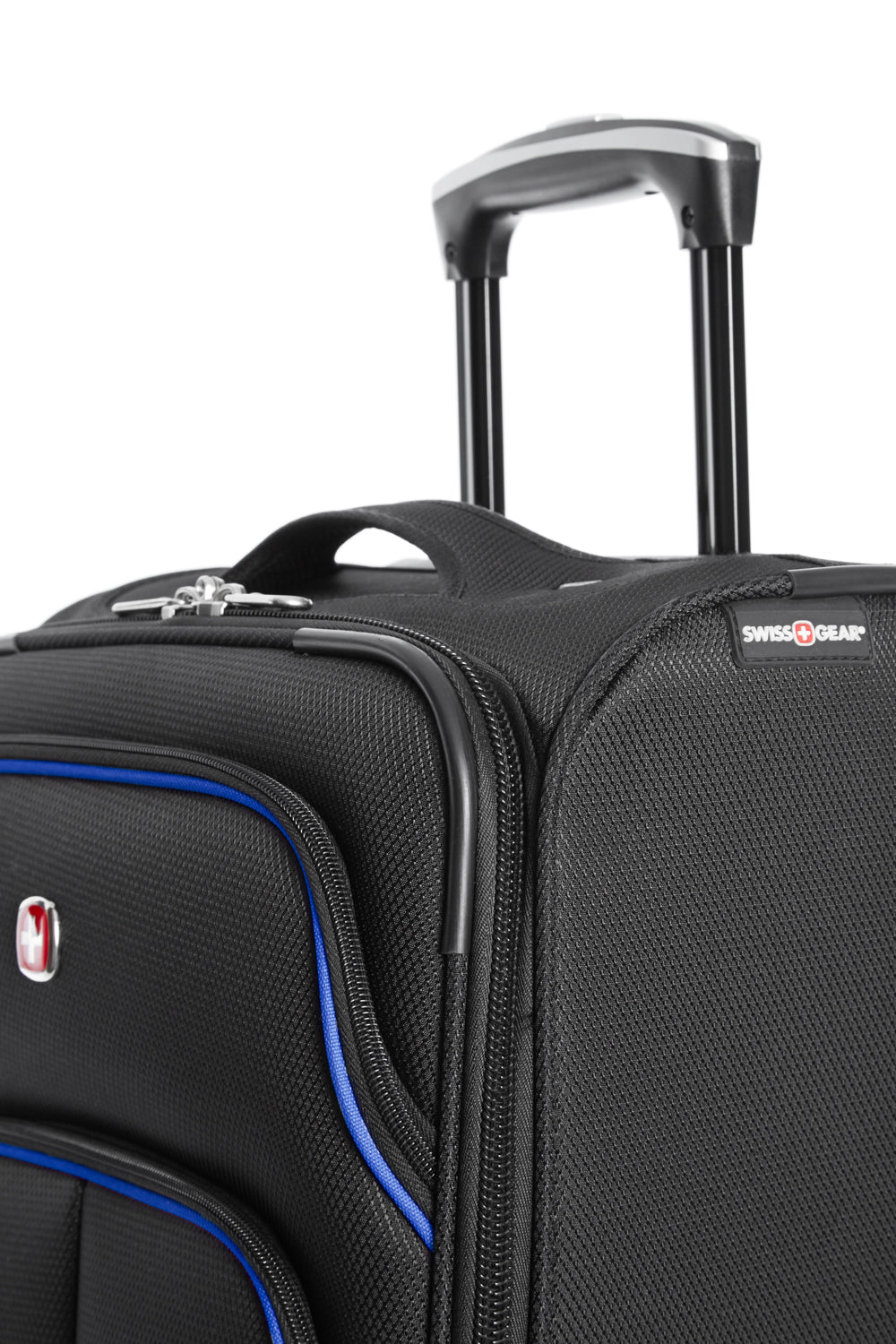 SWISSGEAR - Empire Collection Carry-On Upright Luggage - Black Blue - 08