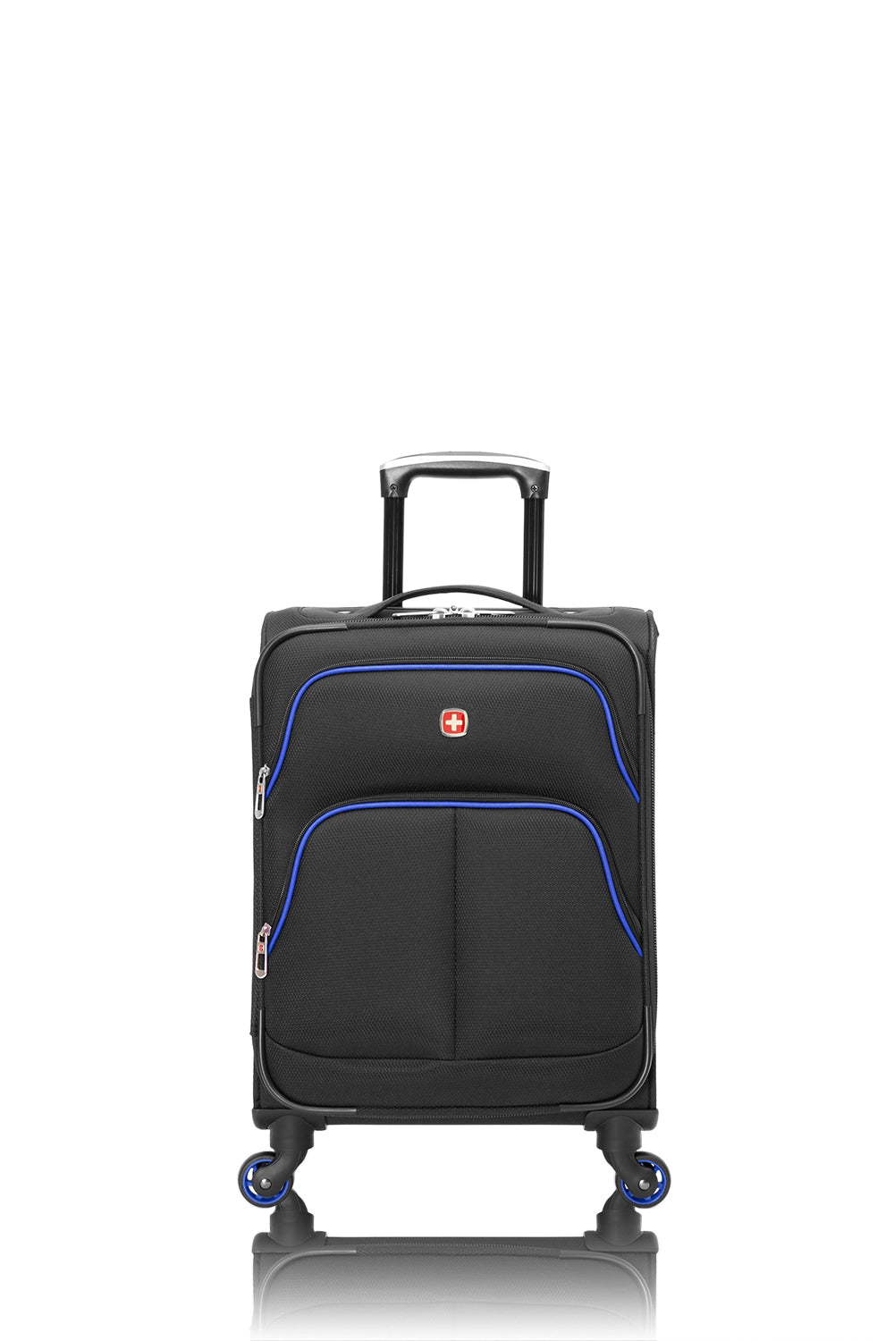 SWISSGEAR - Empire Collection Carry-On Upright Luggage - Black Blue - 01