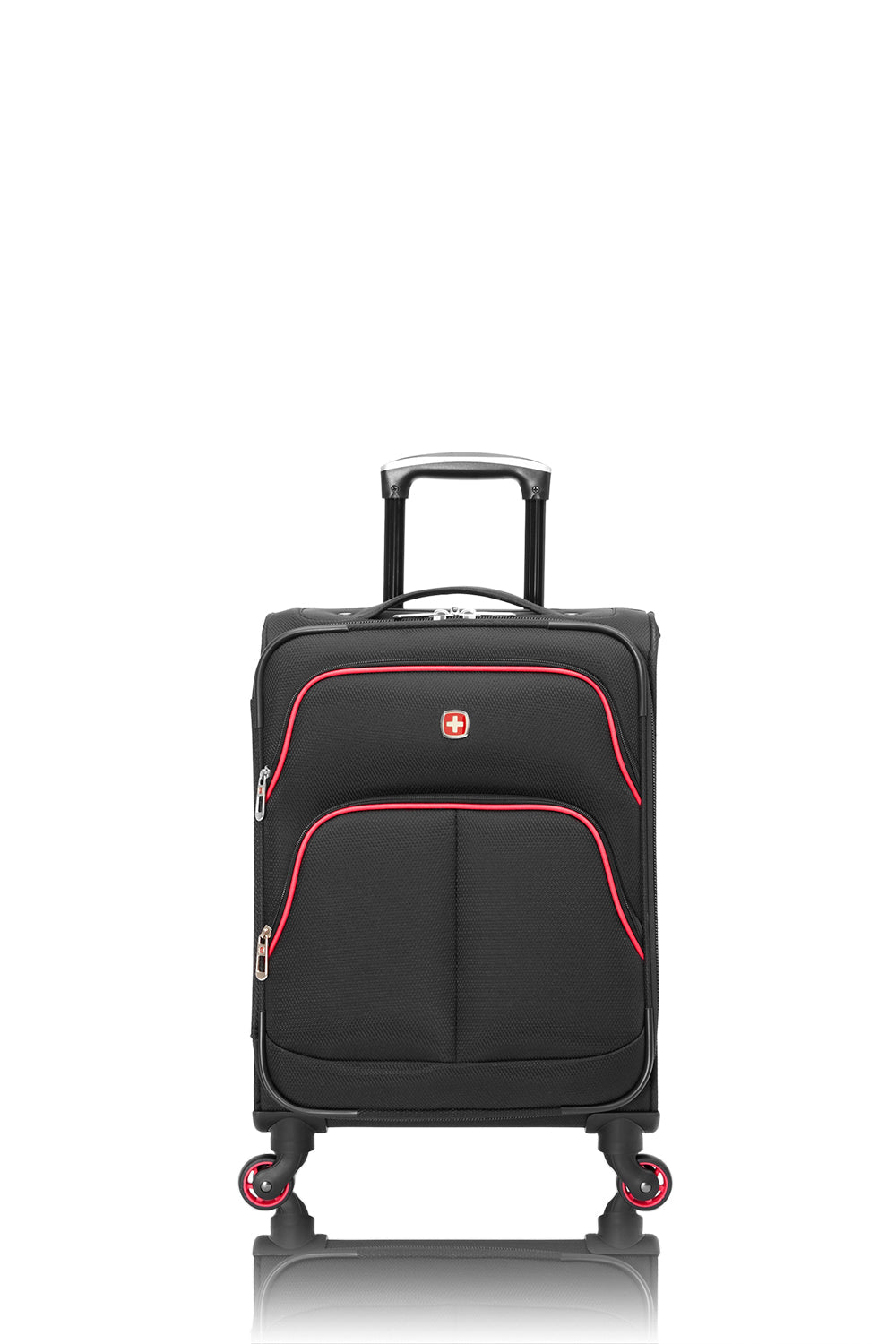 SWISSGEAR - Empire Collection Carry-On Upright Luggage - Black Pink - 01