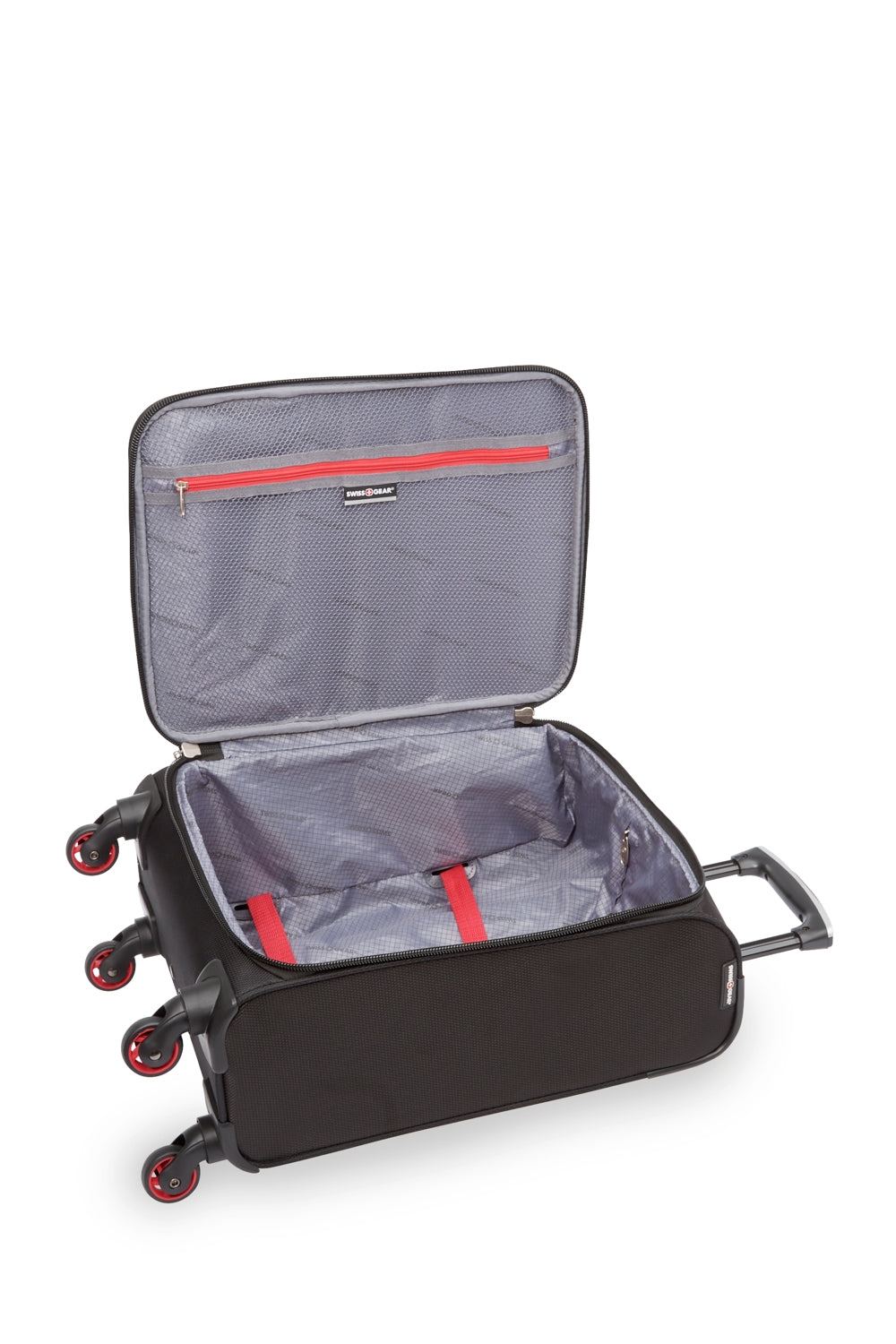 SWISSGEAR - Empire Collection Upright Luggage 3 Piece Set - Black Red - 05