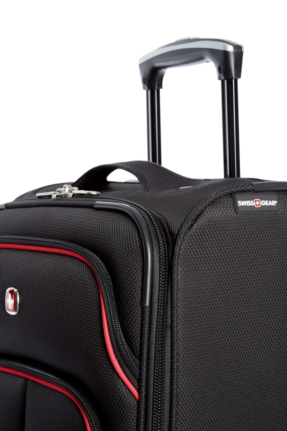 SWISSGEAR - Empire Collection Carry-On Upright Luggage - Black Red - 08