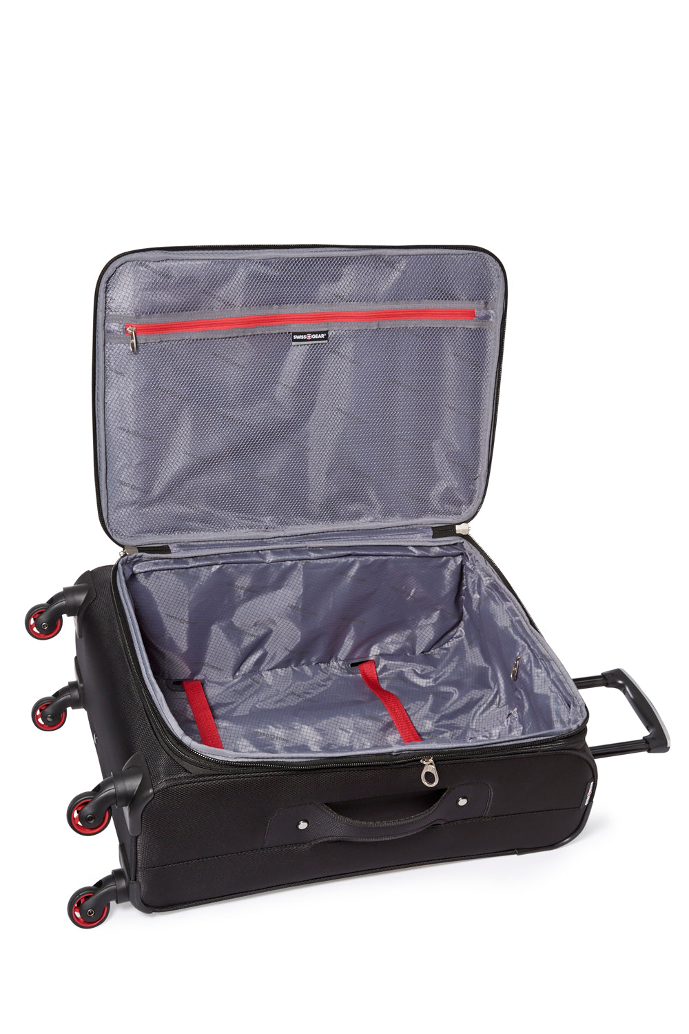 SWISSGEAR - Empire Collection Upright Luggage 3 Piece Set - Black Red - 04