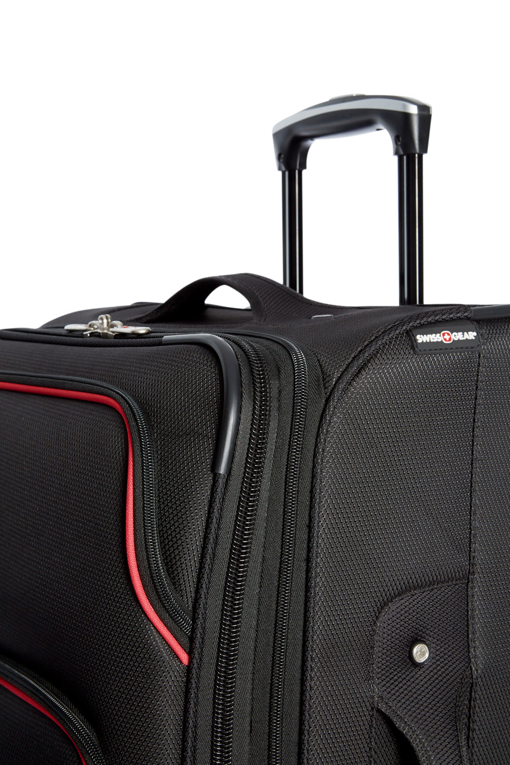 SWISSGEAR - Empire Collection Upright Luggage 3 Piece Set - Black Red - 08