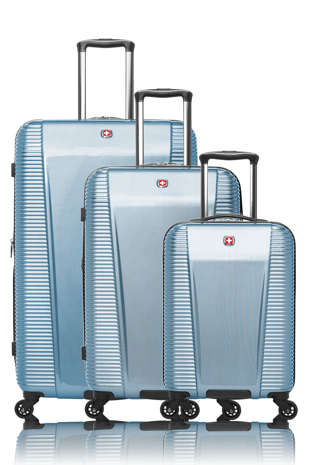 SWISSGEAR - Whistler Collection Hardside Luggage 3 Piece Set - Teal - 01