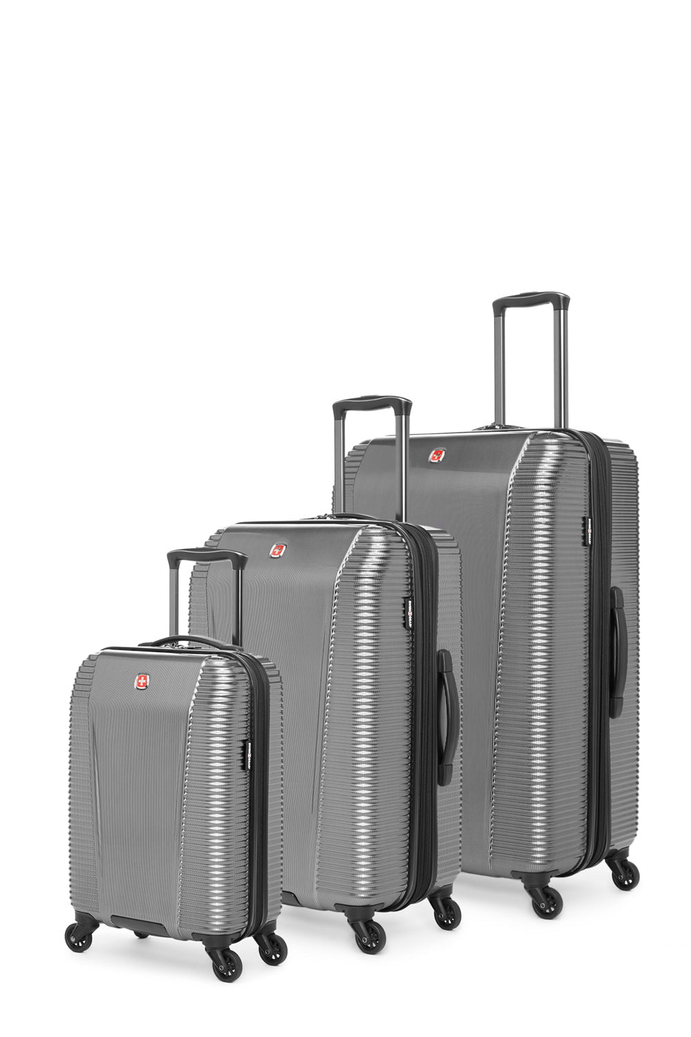 SWISSGEAR - Whistler Collection Hardside Luggage 3 Piece Set - Silver - 02
