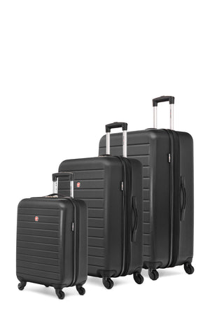 SWISSGEAR - In-Transit Collection Expandable Hardside Luggage 3 Piece Set - Transit 3 Piece Collection Expandable Hardside Black - 02 #color_transit-3-piece-collection-expandable-hardside-black