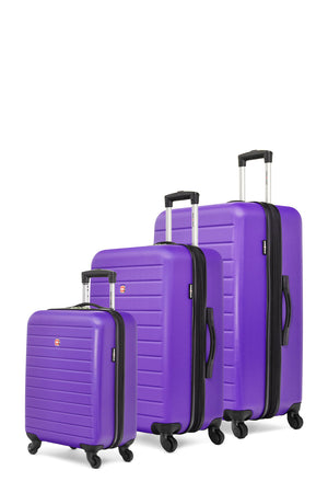 SWISSGEAR - In-Transit Collection Expandable Hardside Luggage 3 Piece Set - Transit 3 Piece Collection Expandable Hardside Grape - 02 #color_transit-3-piece-collection-expandable-hardside-grape
