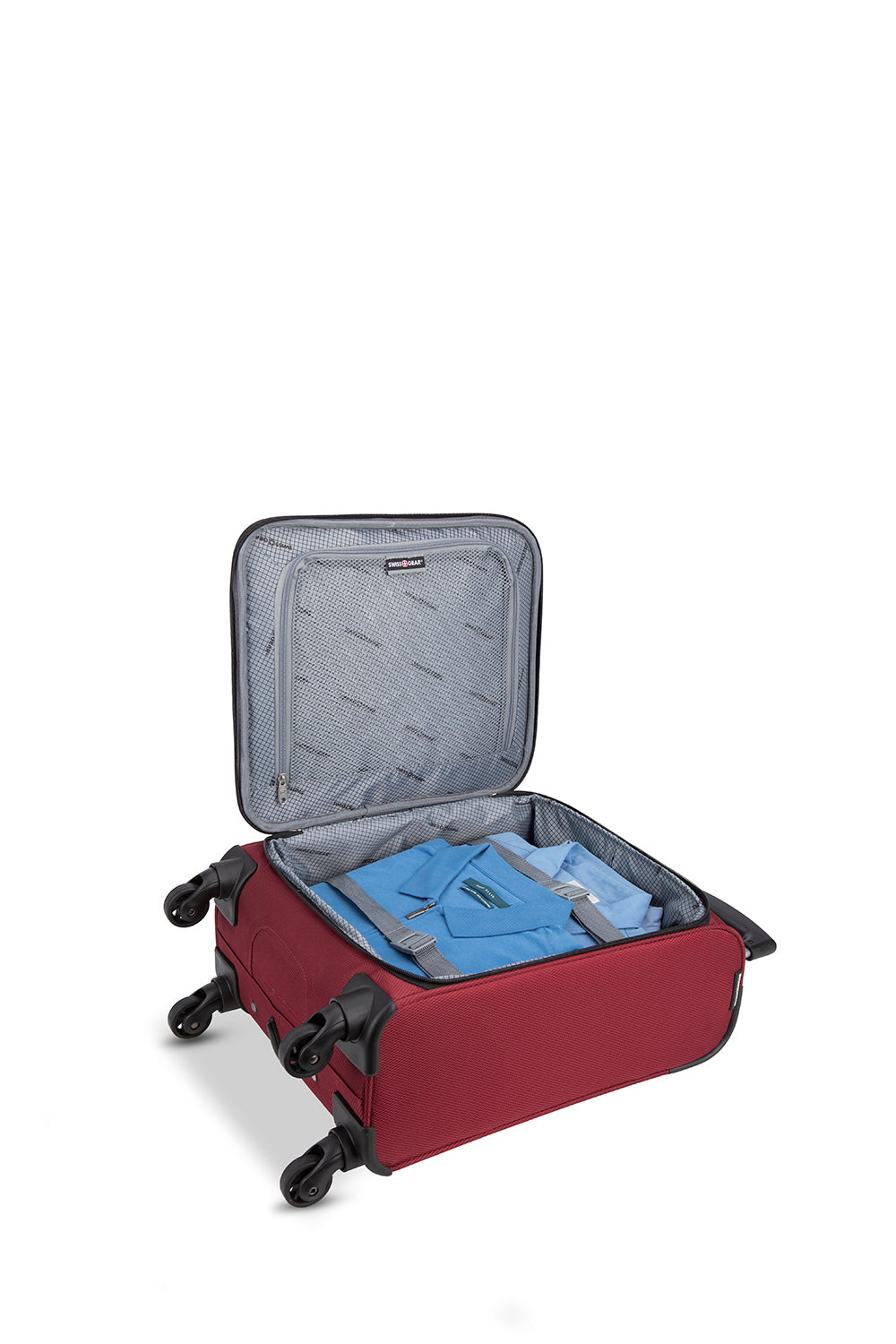SWISSGEAR - Super Lite Collection Carry-On Upright Luggage - Burgundy - 05
