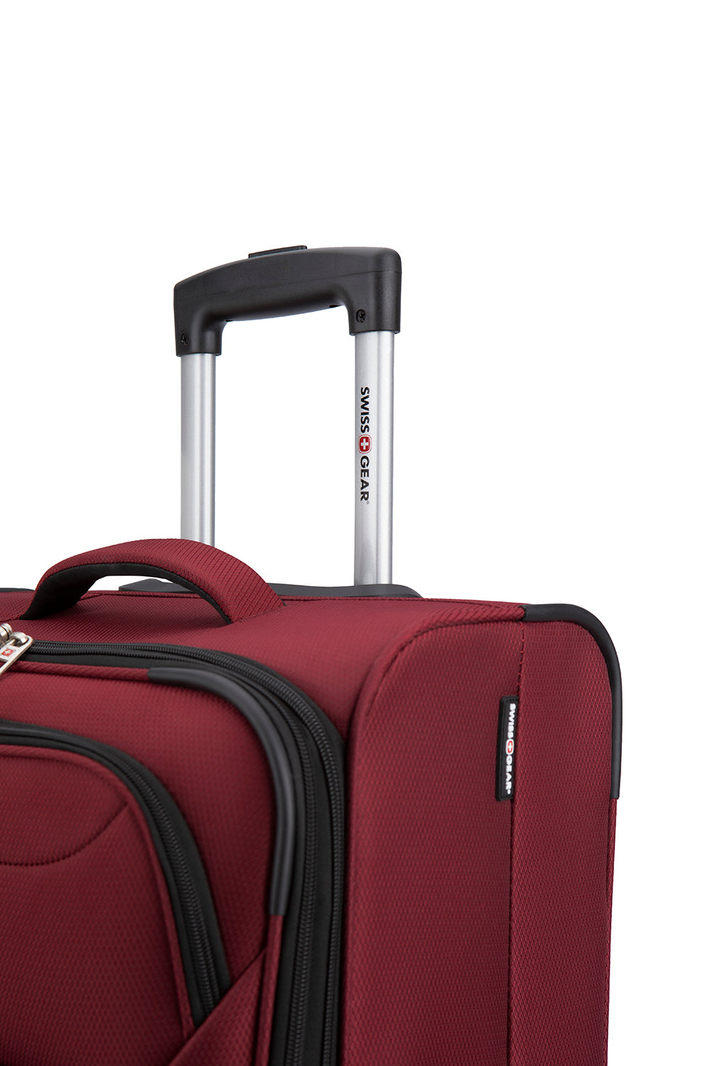 SWISSGEAR - Super Lite Collection 3 Piece Expandable Upright Luggage Set - Burgundy - 06