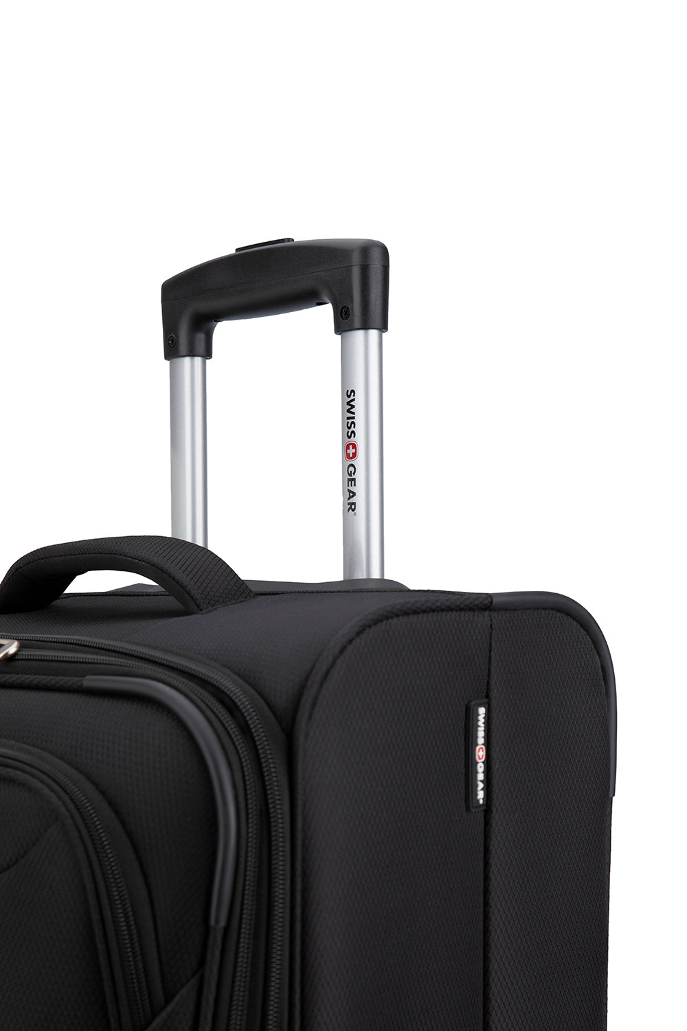 SWISSGEAR - Super Lite Collection 3 Piece Expandable Upright Luggage Set - Black - 06