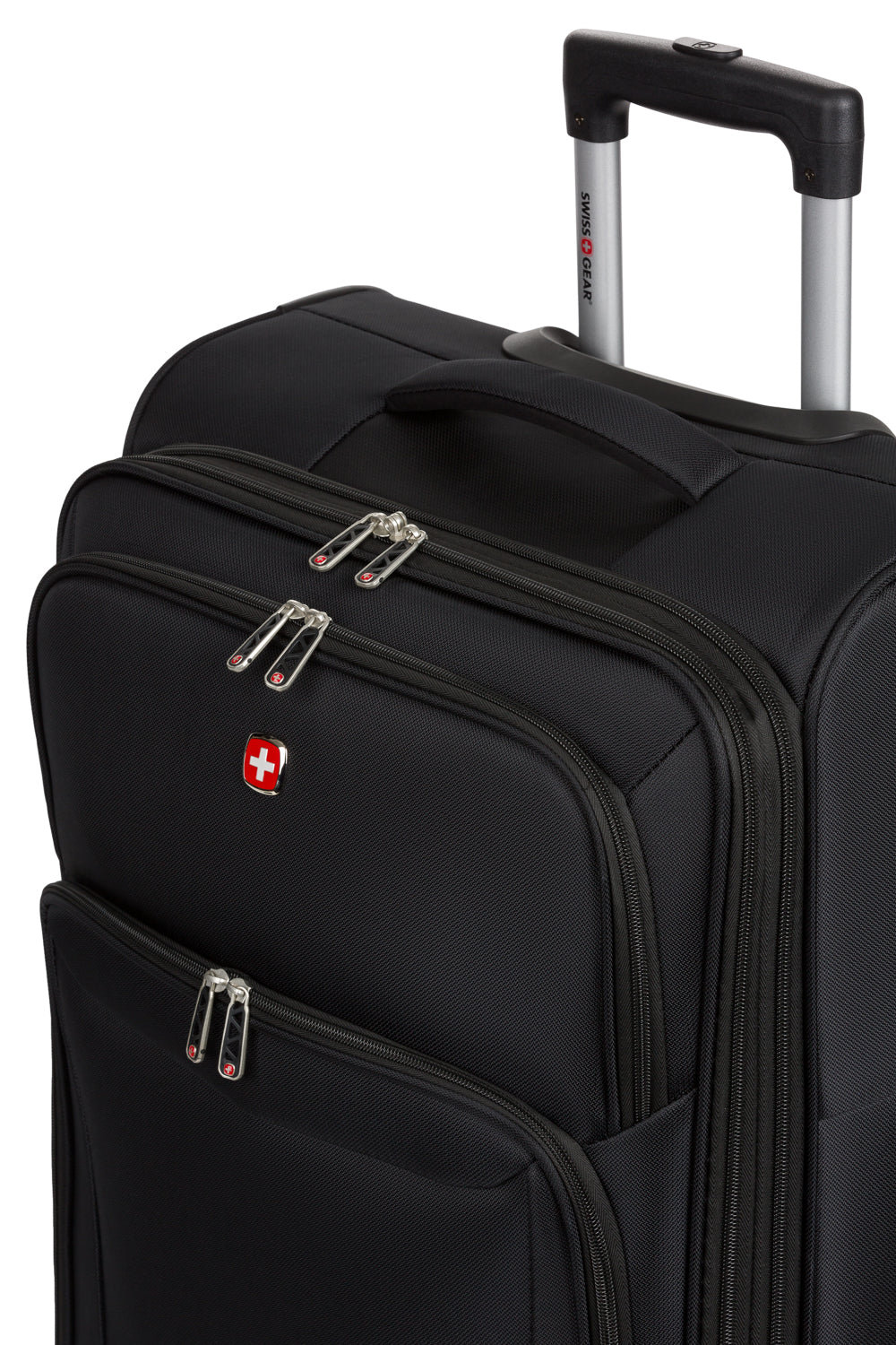 SWISSGEAR - Precision Medium Checked Spinner - Black - 12