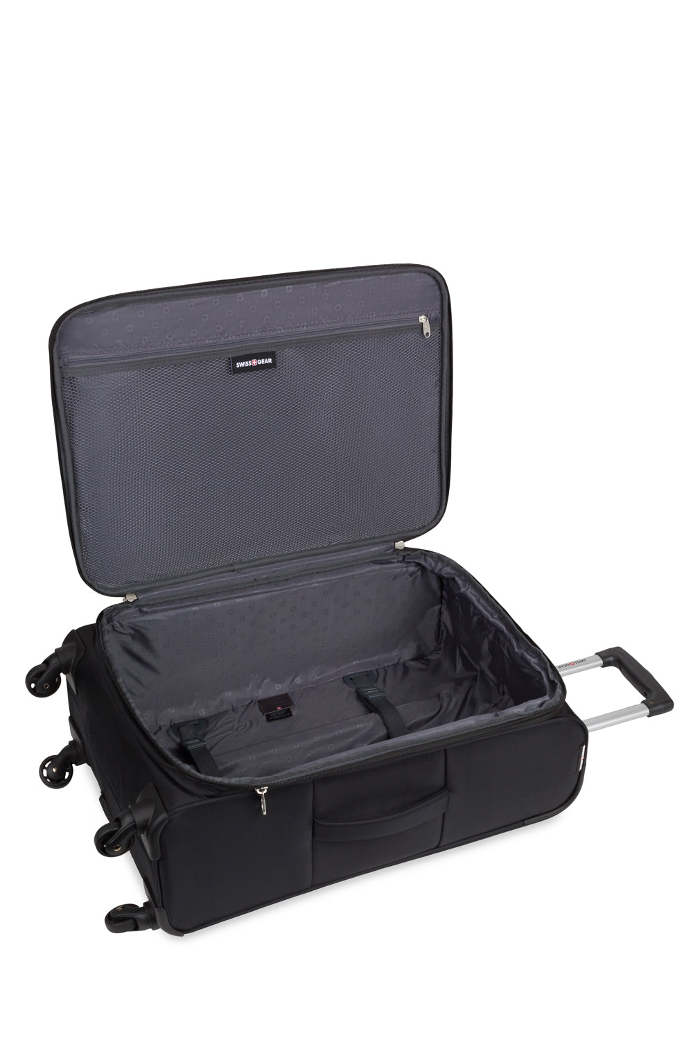 SWISSGEAR - Precision Medium Checked Spinner - Black - 07
