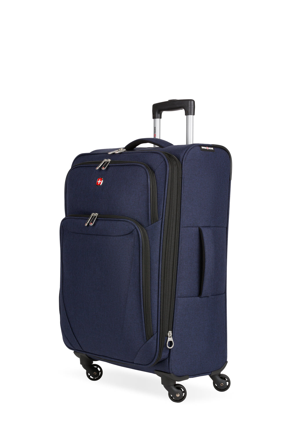 SWISSGEAR - Precision Medium Checked Spinner - Navy - 01
