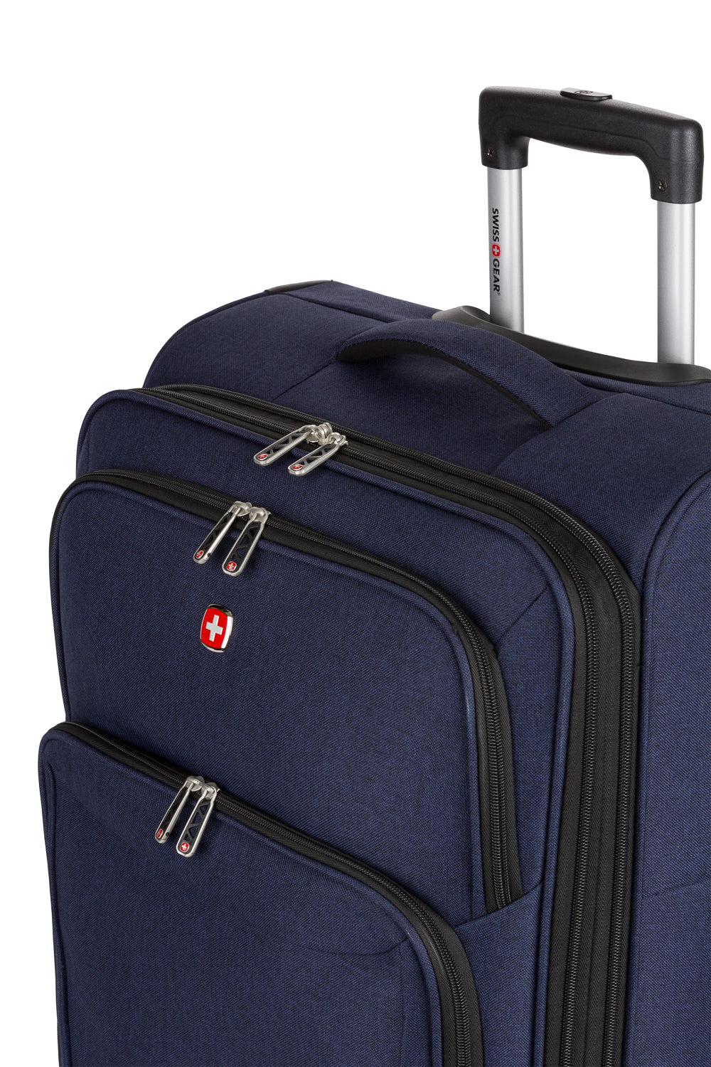 SWISSGEAR - Precision Medium Checked Spinner - Navy - 11