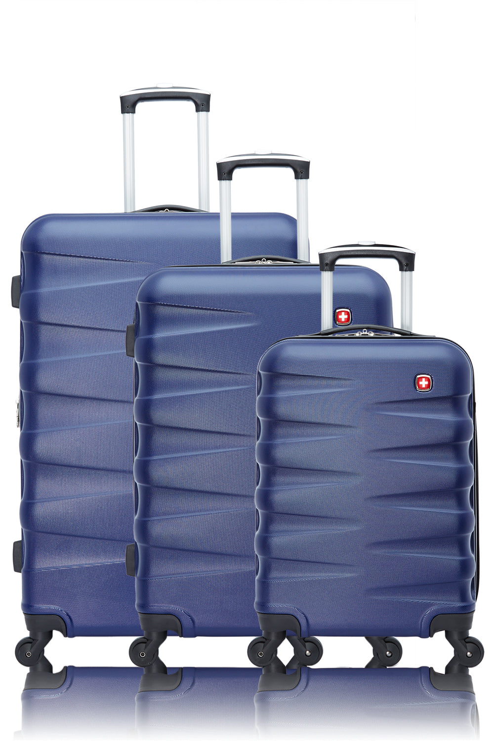 SWISSGEAR - Waddington Collection Hardside Luggage 3 Piece Set - Navy - 01