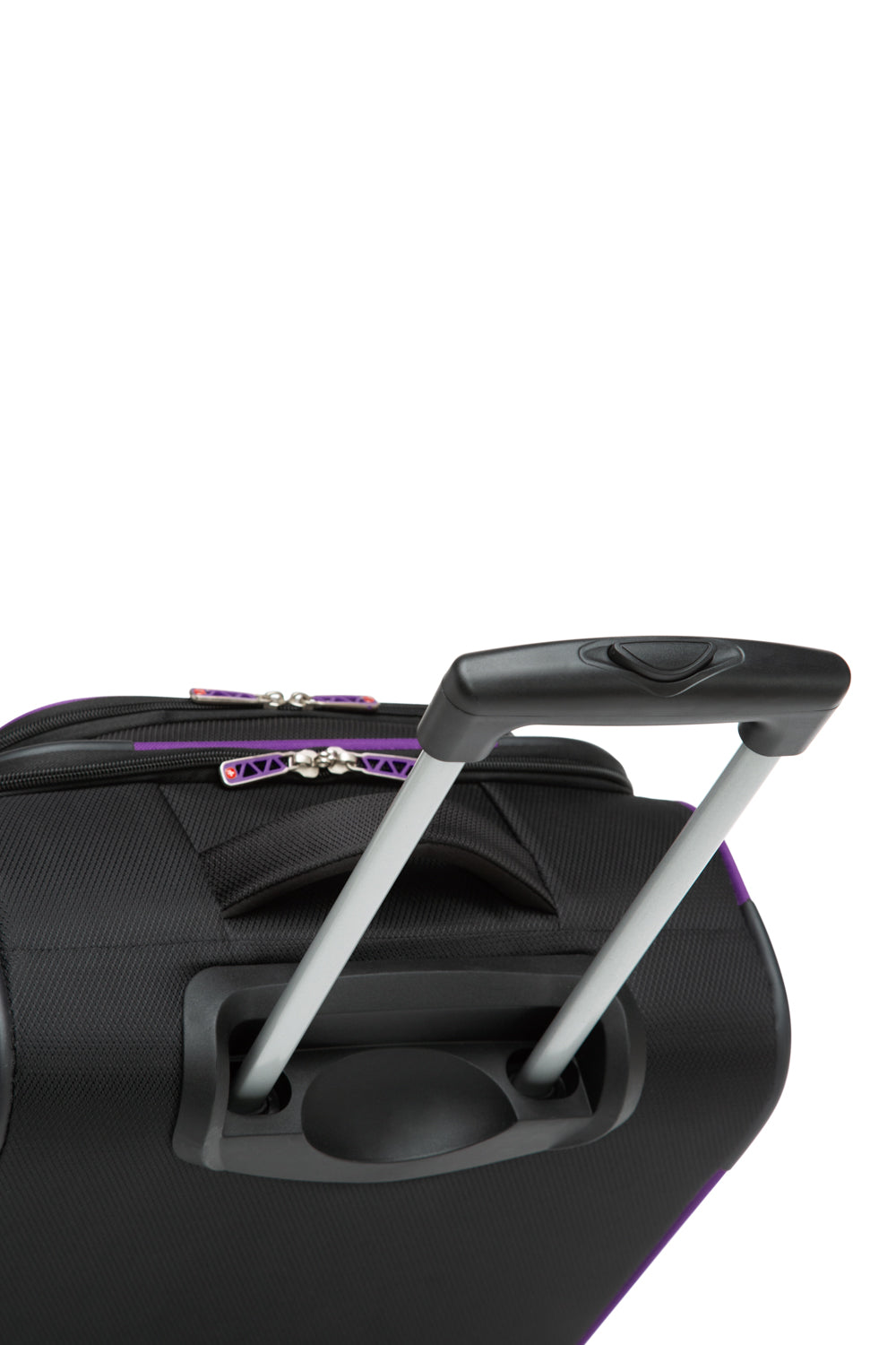 SWISSGEAR - Basel Collection Carry-On Upright Luggage - Black Purple - 06