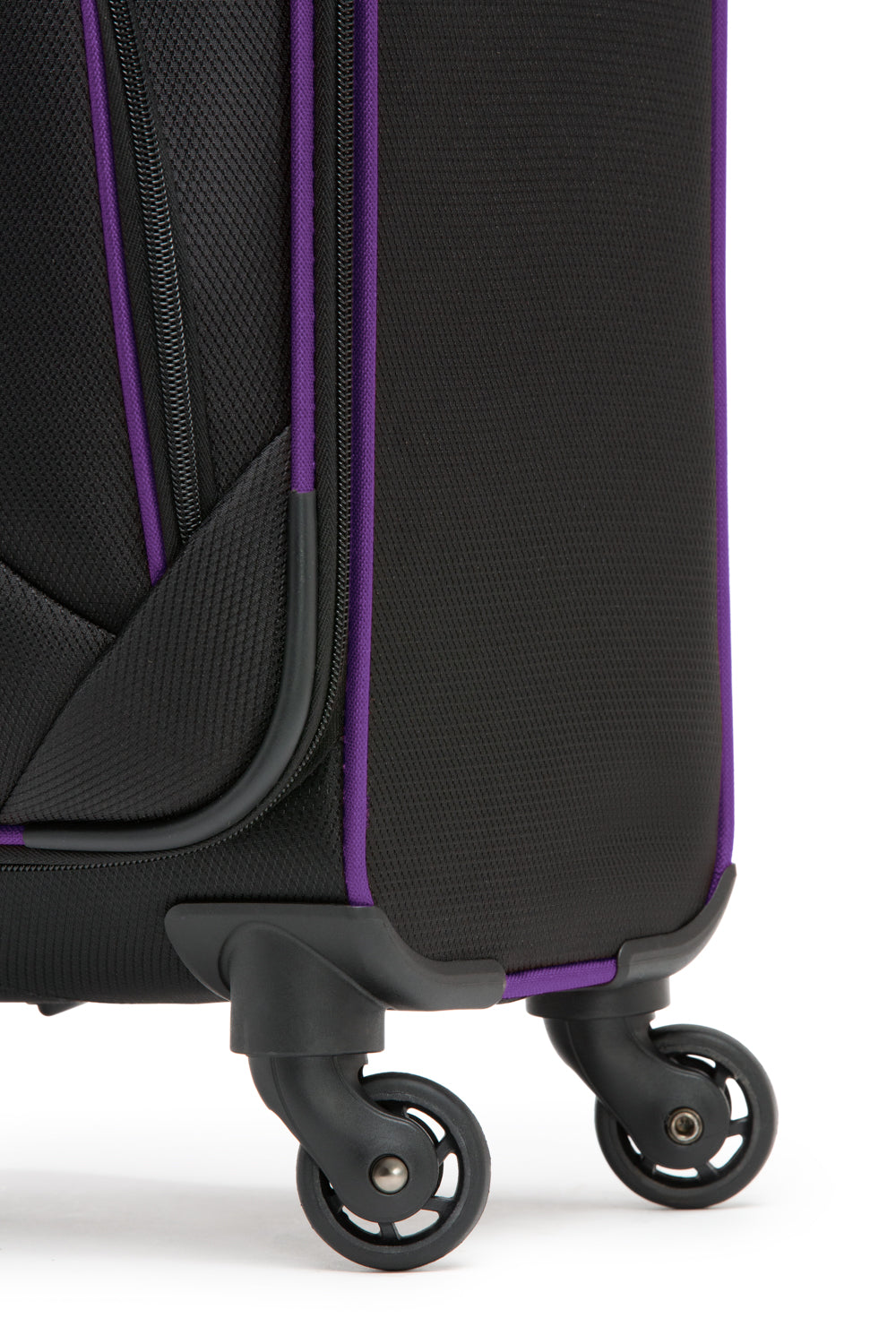 SWISSGEAR - Basel Collection Carry-On Upright Luggage - Black Purple - 08