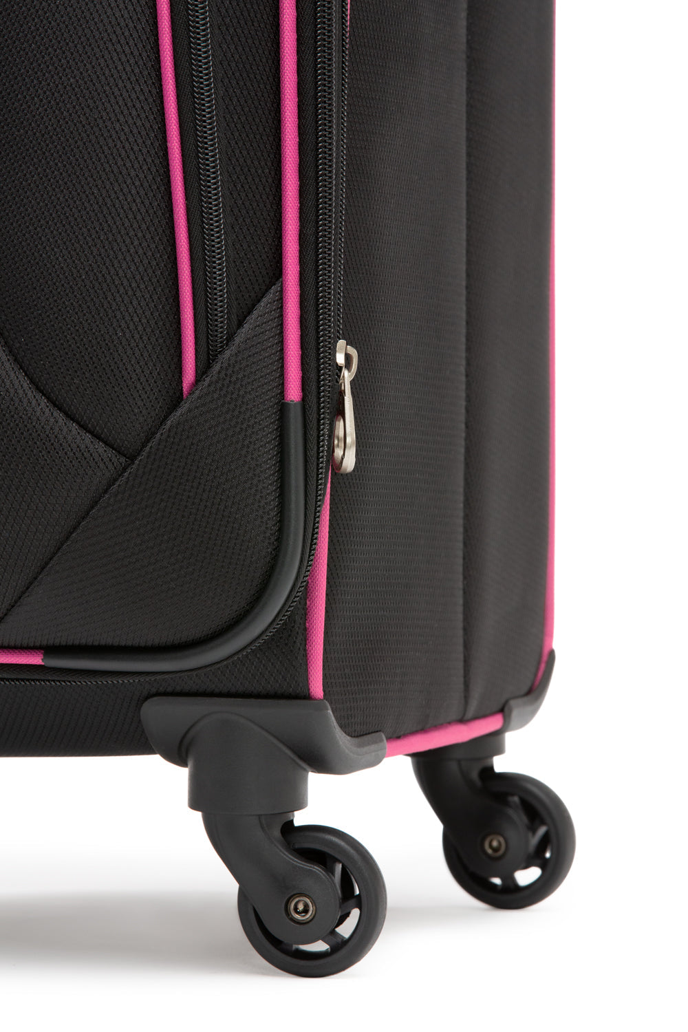 SWISSGEAR - Basel Collection Upright Luggage 3 Piece Set - Black Magenta - 05