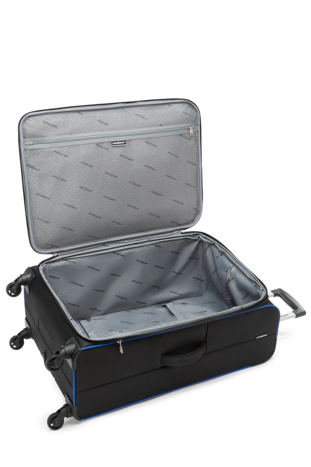 SWISSGEAR - Basel Collection Upright Luggage 3 Piece Set - Black Blue - 03