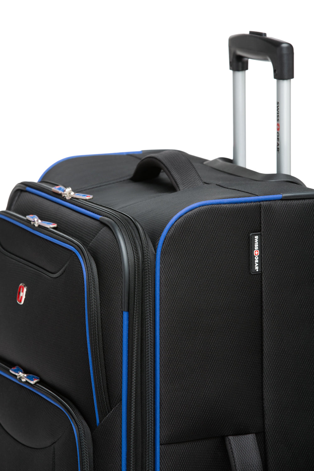 SWISSGEAR - Basel Collection Upright Luggage 3 Piece Set - Black Blue - 05