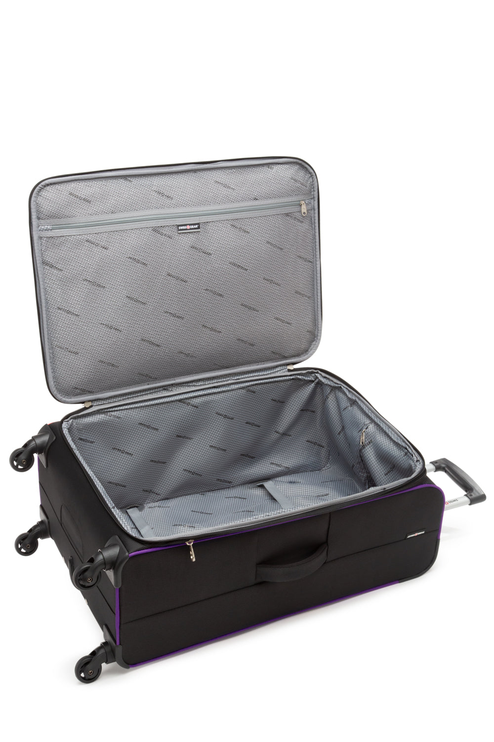 SWISSGEAR - Basel Collection Upright Luggage 3 Piece Set - Black Purple - 03