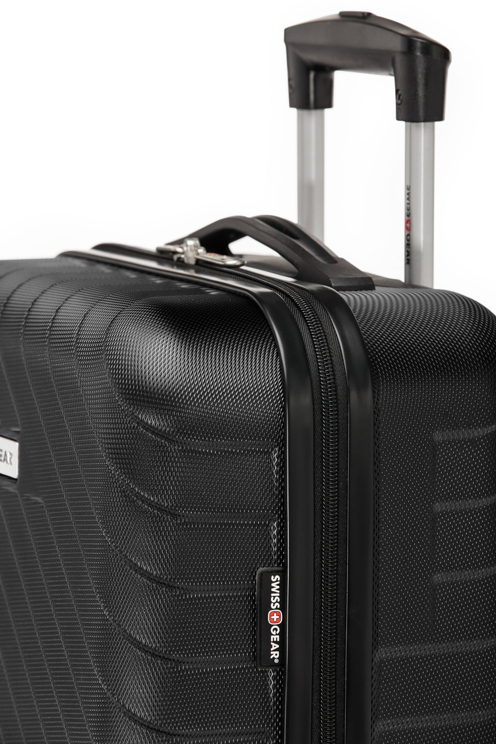 SWISSGEAR - BOLD III Collection Expandable Hardside Luggage 3 Piece Set - Black - 05