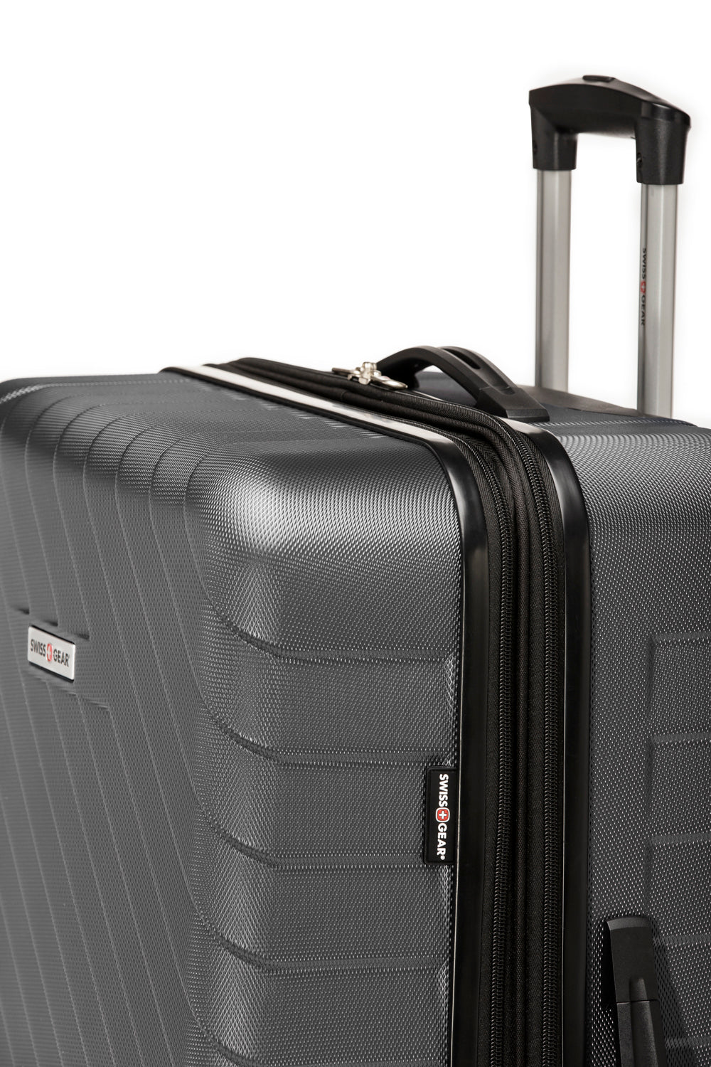SWISSGEAR - BOLD III Collection Expandable Hardside Luggage 3 Piece Set - Charcoal - 07