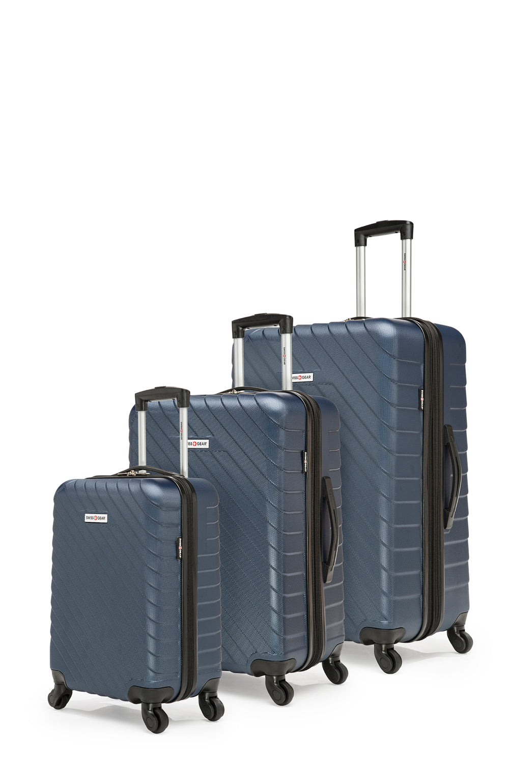 SWISSGEAR - BOLD III Collection Expandable Hardside Luggage 3 Piece Set - Navy - 02