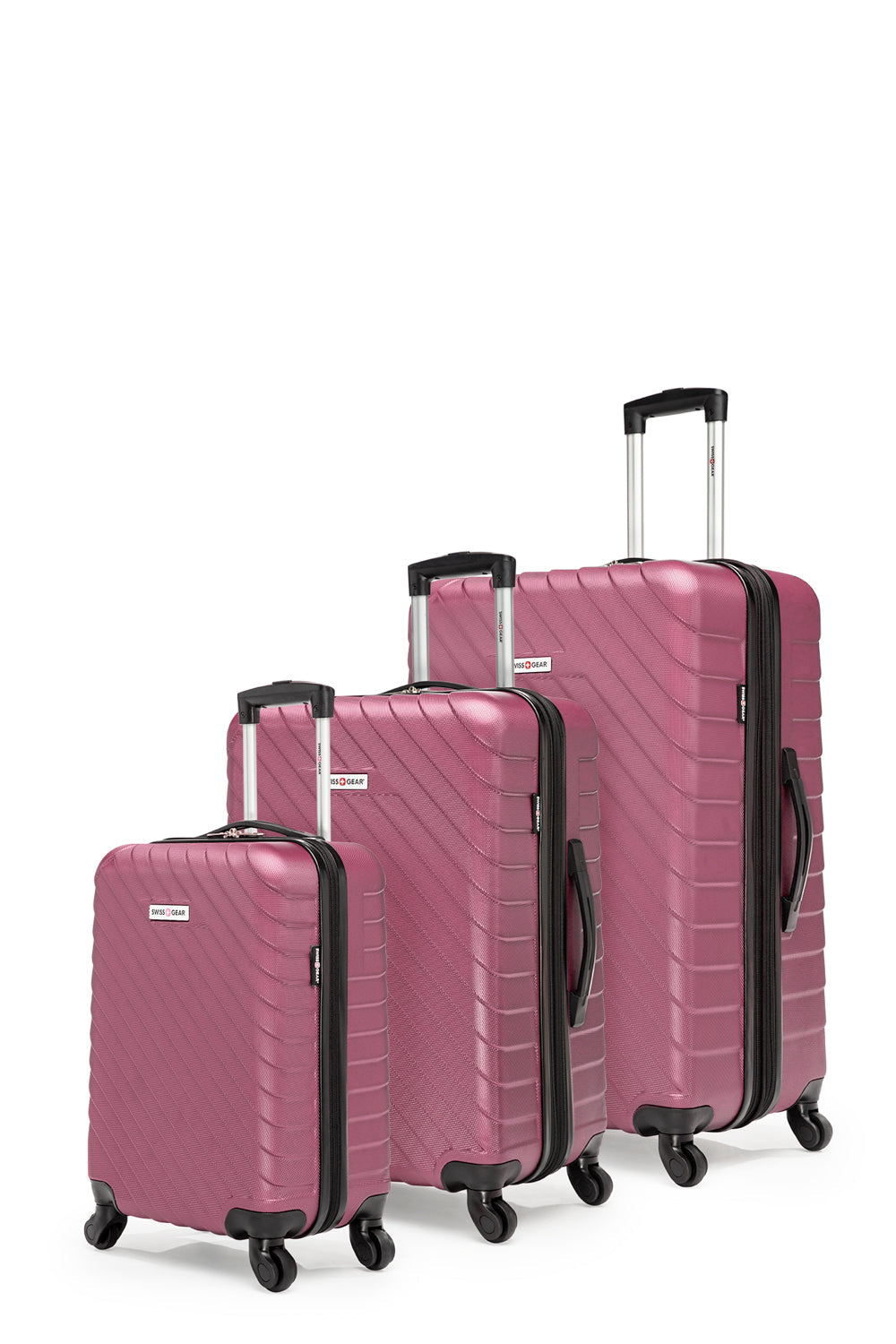 SWISSGEAR - BOLD III Collection Expandable Hardside Luggage 3 Piece Set - Rose - 02