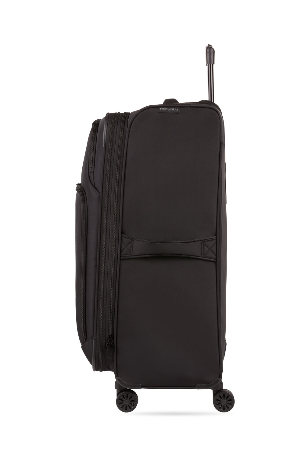 SWISSGEAR 36400 Expandable 3pc Spinner Luggage Set - Black-expands by 2