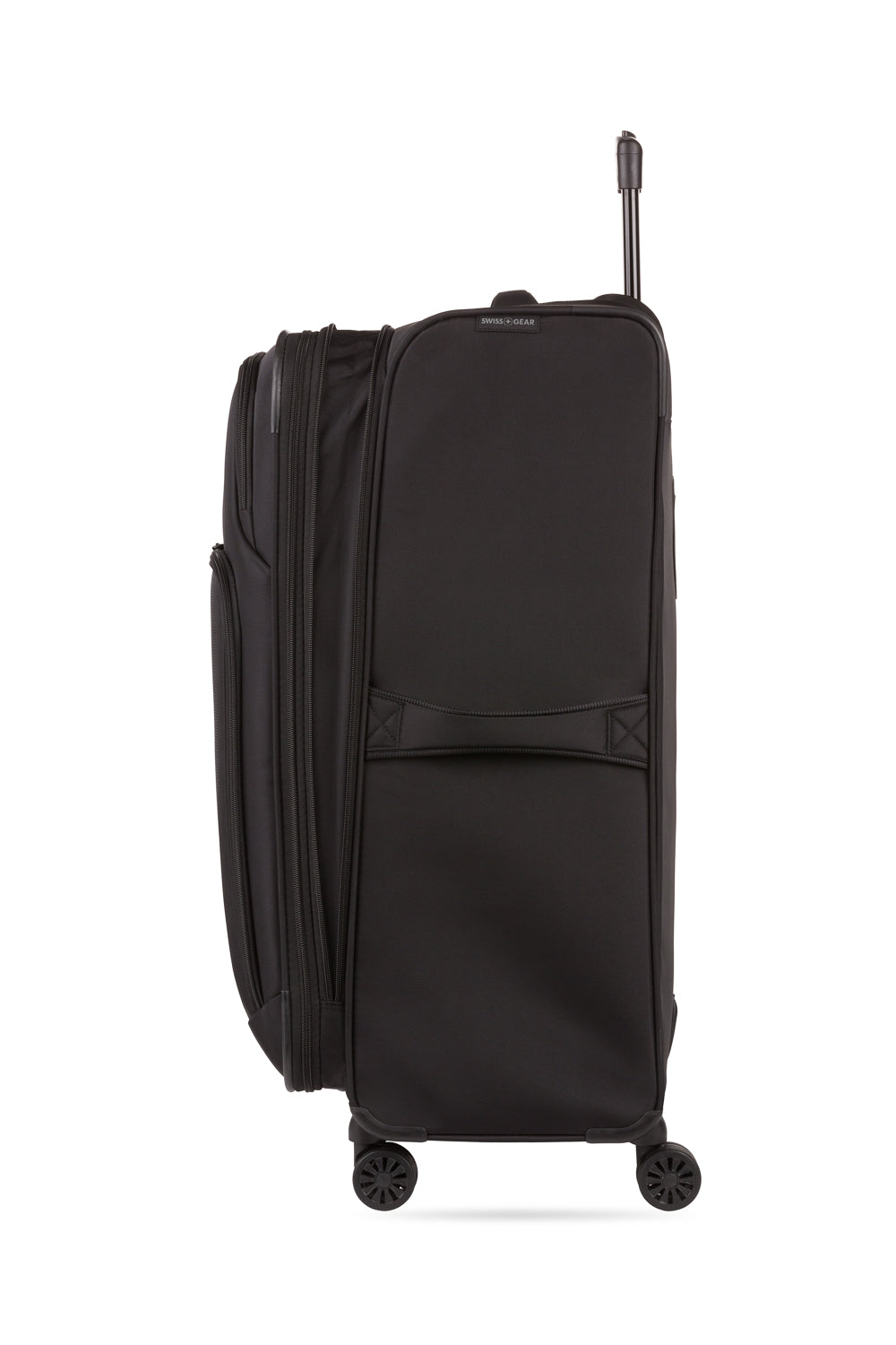 SWISSGEAR 36400 Expandable 3pc Spinner Luggage Set - Black-expands by 2