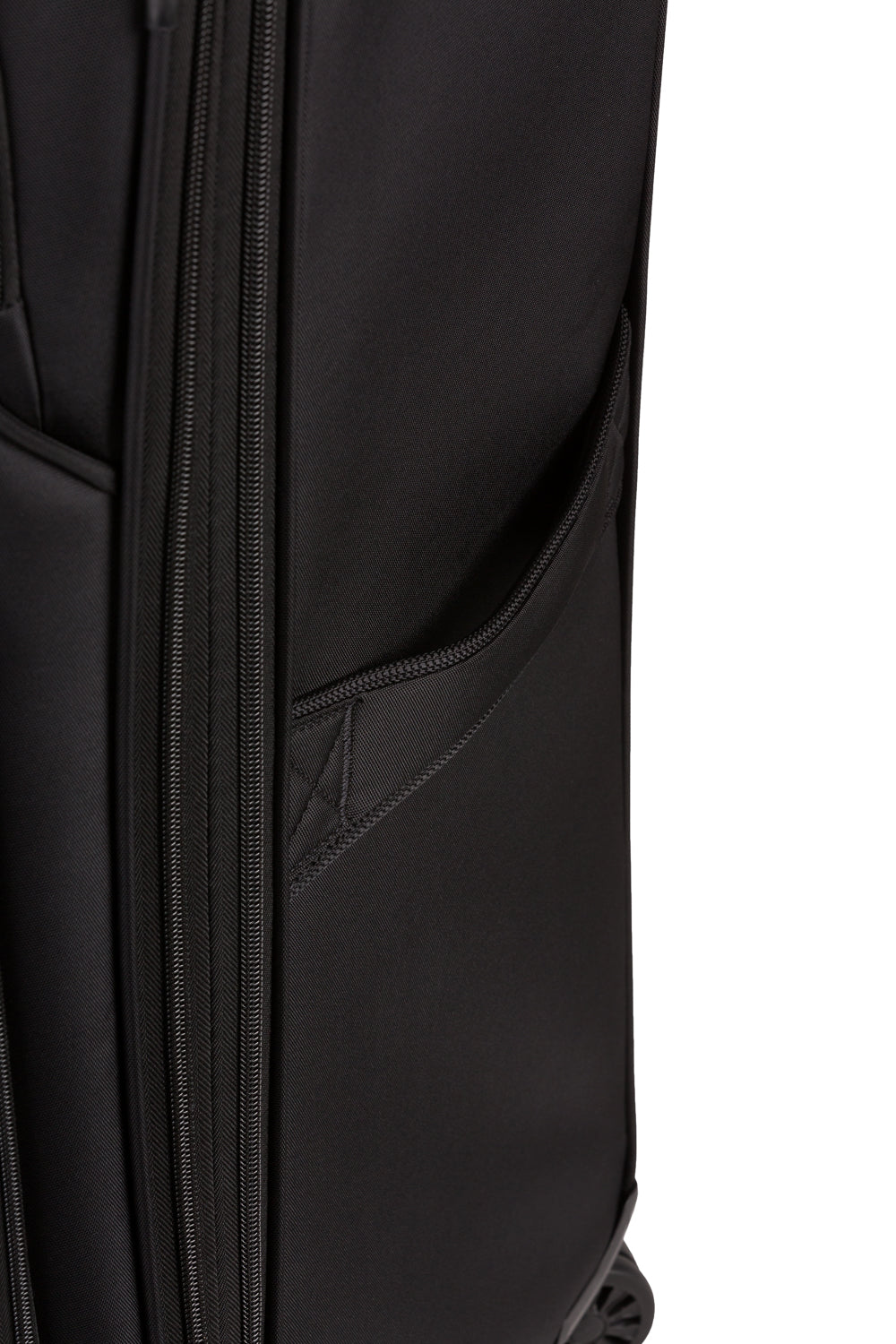 SWISSGEAR 36400 Expandable 3pc Spinner Luggage Set - Black-side handle