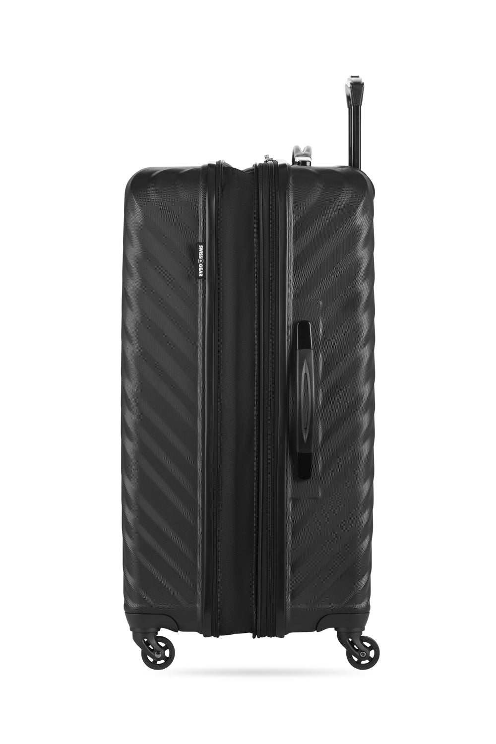 SWISSGEAR 35300 Expandable Spinner 3 Piece Set - Black All pieces expand 2” to provide additional packing space