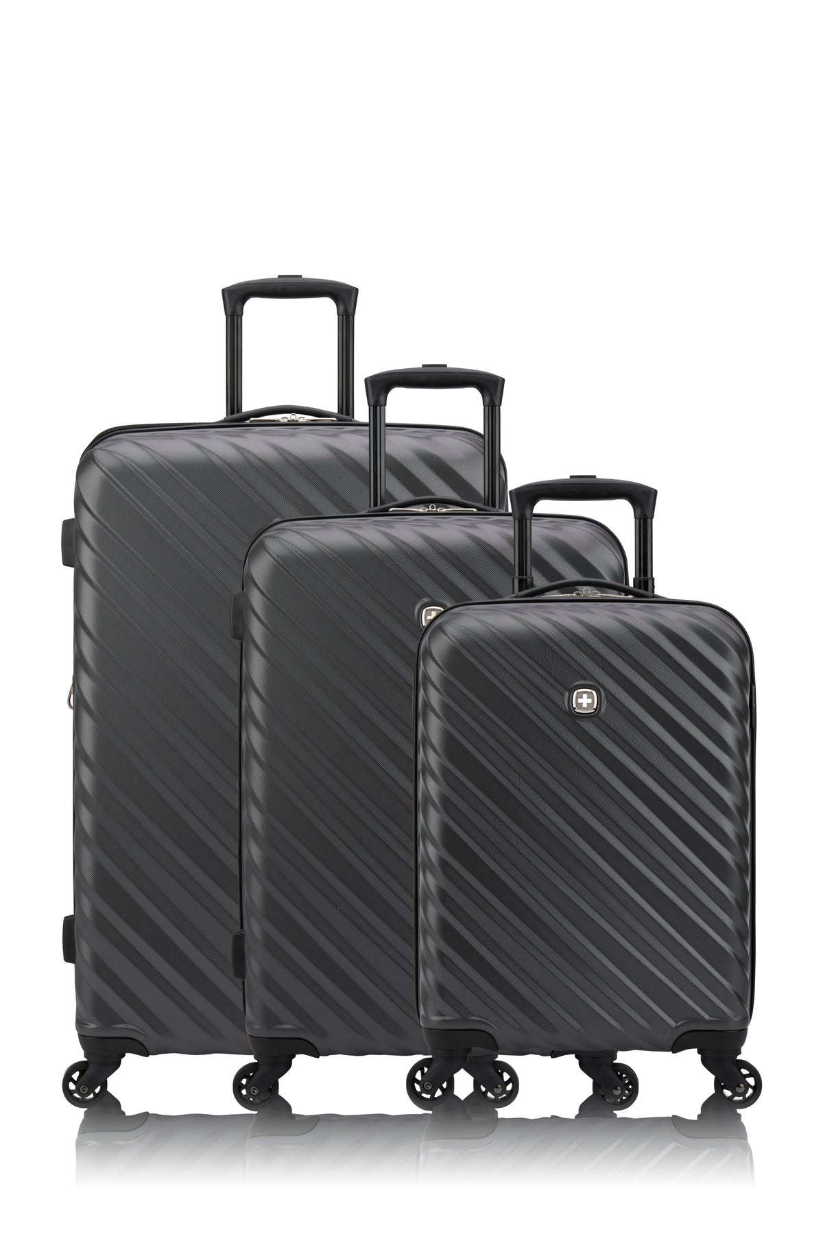 SWISSGEAR - MOD Collection Hardside 3 Piece Set - Charcoal - 01