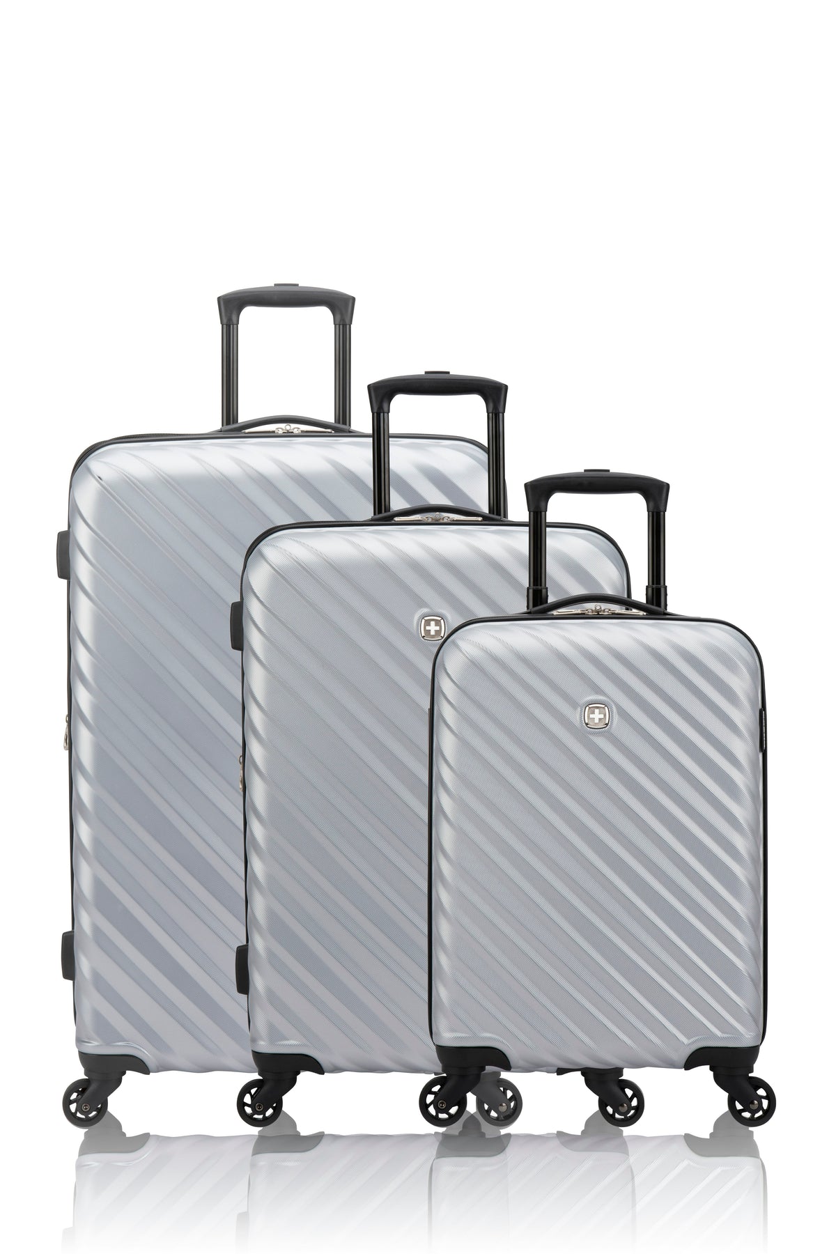 SWISSGEAR - MOD Collection Hardside 3 Piece Set - Silver - 01